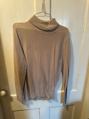 Calvin Klein Light Brown Turtleneck Sweater